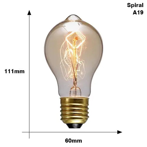 Ampoule Insdustrielle à Filaments Incandescents (Spiral) Déco Indus (vue 2)