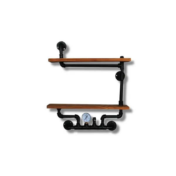 Étagère Murale Industrielle Bois Acier Déco Indus (vue 3)