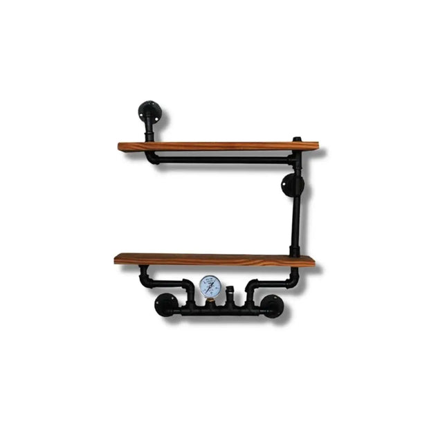 Étagère Murale Industrielle Bois Acier