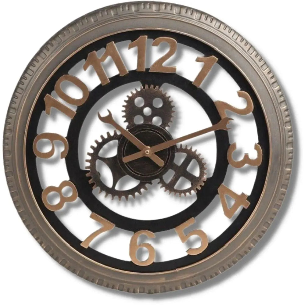 Horloge Industrielle Mécanique Déco Indus