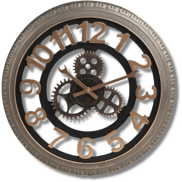 Horloge Industrielle Mécanique Déco Indus (vue 1)
