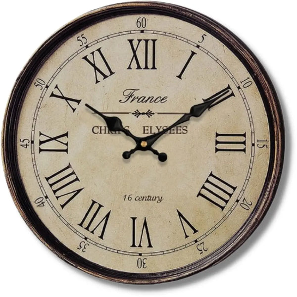 Horloge Industrielle Antique Déco Indus (vue 1)