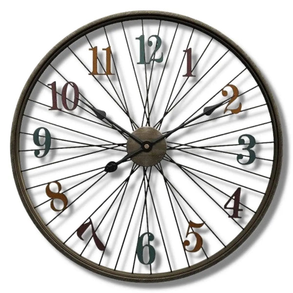 Horloge Industrielle Rayons Déco Indus (vue 1)