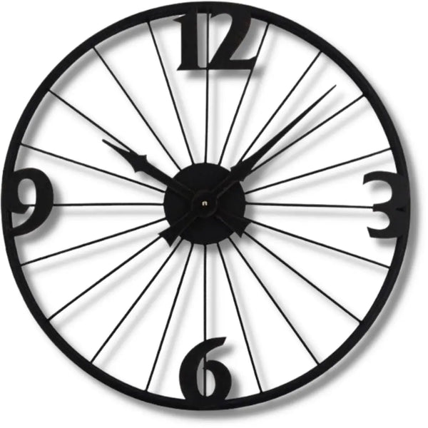 Horloge Industrielle Roue Déco Indus (vue 1)