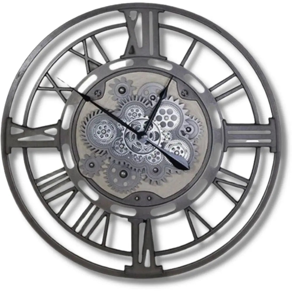 Horloge Industrielle Engrenages Déco Indus