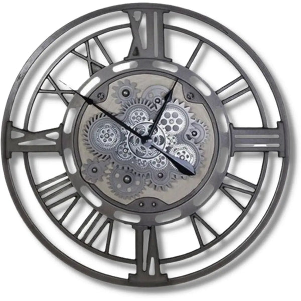 Horloge Industrielle Engrenages Déco Indus (vue 1)
