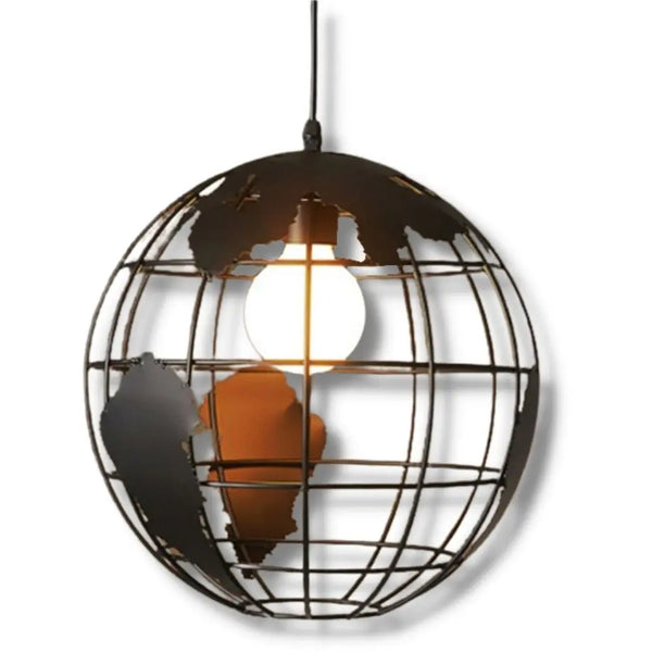 Suspension Industrielle Globe Déco Indus (vue 1)
