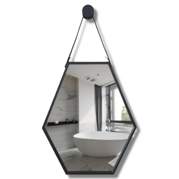 Miroir Industriel Hexagone Déco Indus (vue 1)
