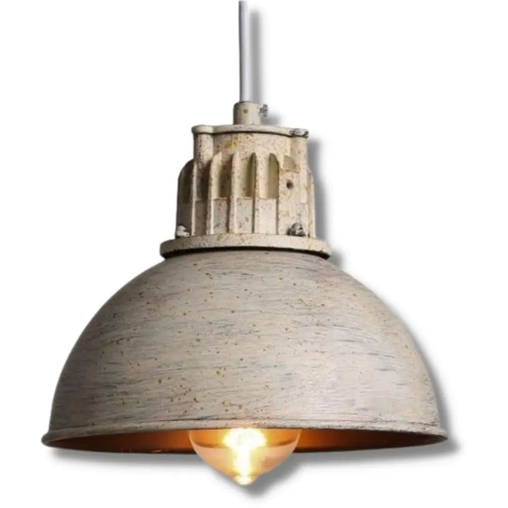 Suspension Industrielle Blanche Déco Indus