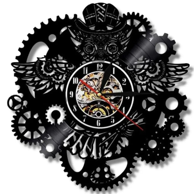 Horloge Industrielle Chouette