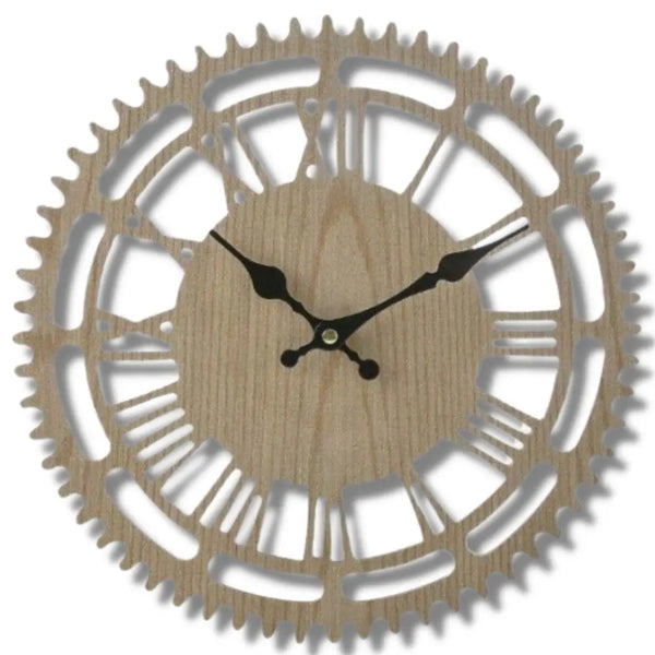 Horloge Industrielle Bois Déco Indus (vue 1)