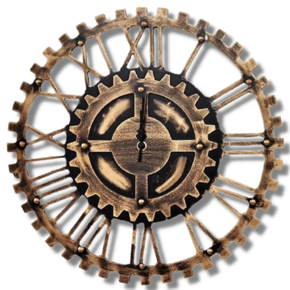 Horloge Industrielle Pignon Déco Indus