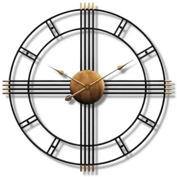 Horloge Industrielle Lignes Déco Indus (vue 1)
