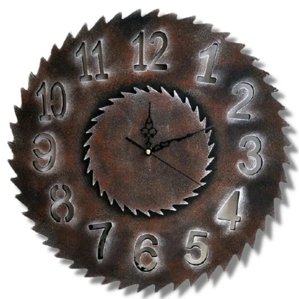 Horloge Industrielle Scie Déco Indus (vue 1)