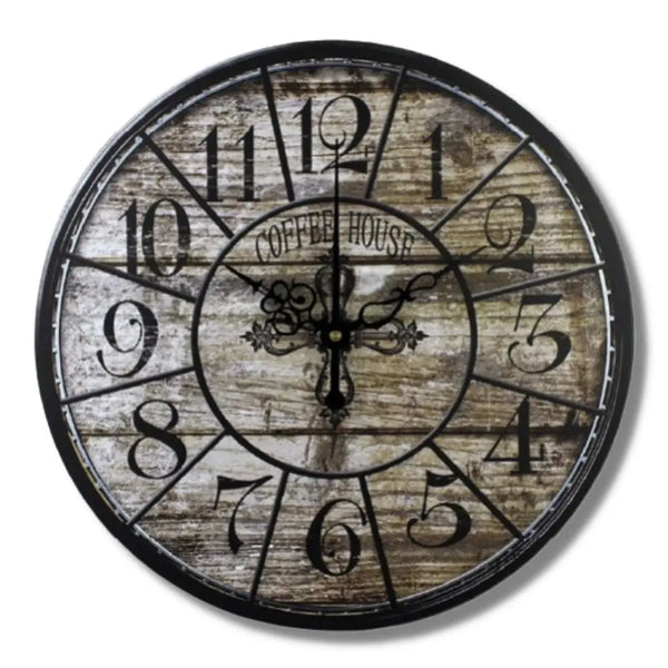 Horloge Industrielle Ancienne Déco Indus (vue 1)