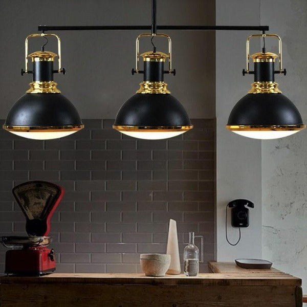 Suspension Industrielle 3 Lampes