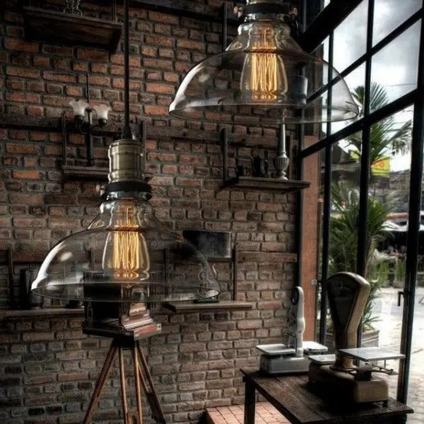 Suspension Industrielle En Verre Déco Indus