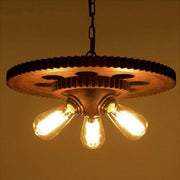 Suspension Industrielle Esprit Loft Bois
