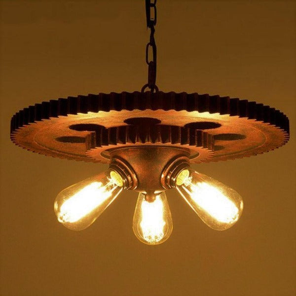Suspension Industrielle Esprit Loft Bois