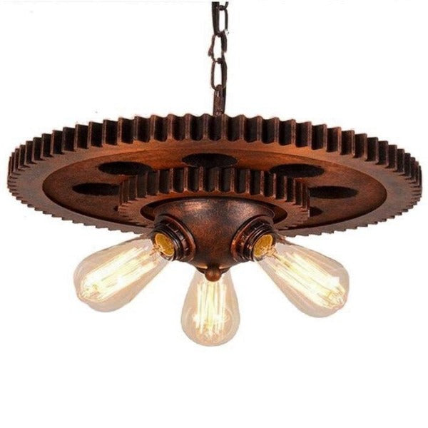 Suspension Industrielle Esprit Loft Bois