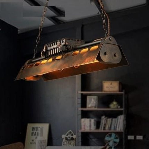 Suspension Industrielle Esprit Loft En M2TAL Déco Indus (vue 3)