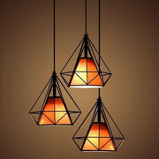 Suspension Industrielle Noire Chambre