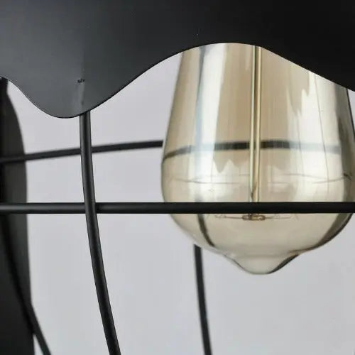 Suspension Industrielle Globe Métallique Lampe Déco Indus (vue 4)