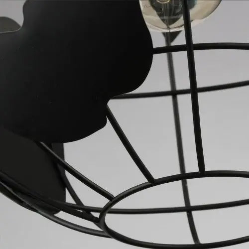 Suspension Industrielle Globe Métallique Lampe