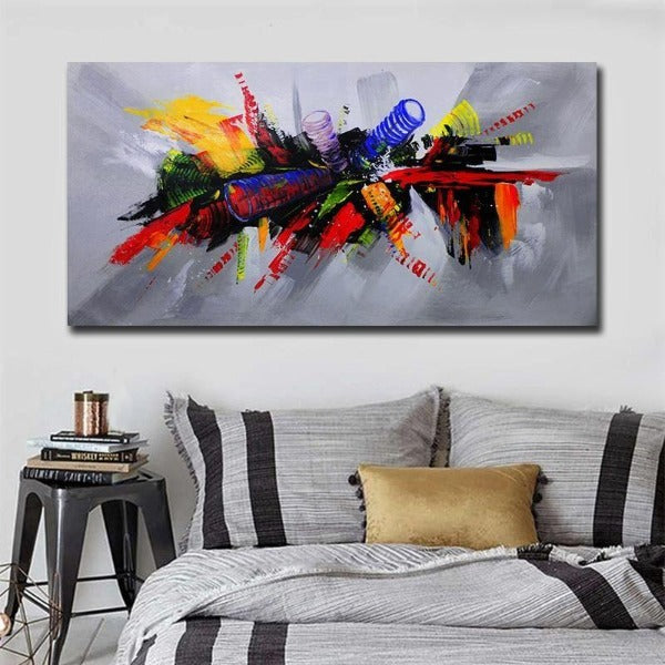 Tableau Industriel Explosion De Couleurs
