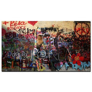 Tableau Industriel Graffiti Vintage