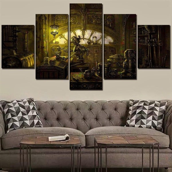 Tableau Industriel Steampunk
