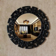 miroir industriel métal noir
